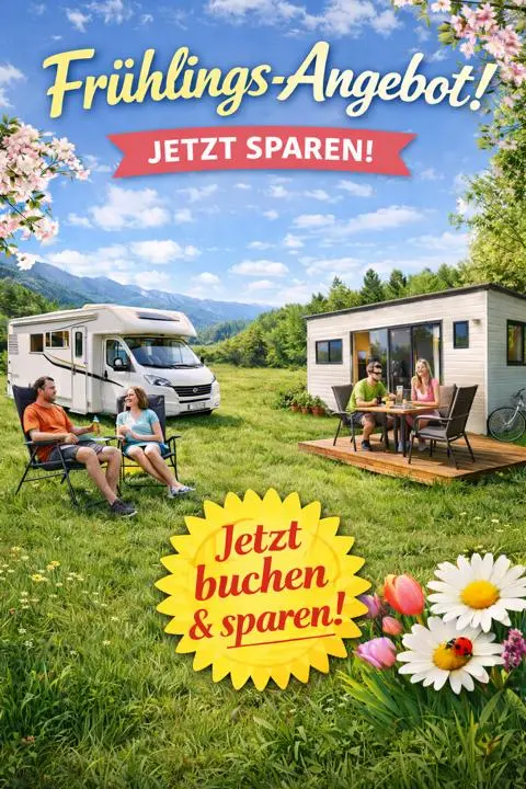 Frühling Angebot Camping Mietobjekte Campingstelleplätze im Spreewald